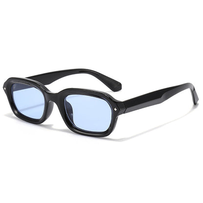 Narrow Frame Square Punk Sunglasses Trendy UV400 Protection