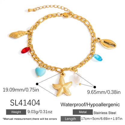 Fashion Minimalist Butterfly Pendant Bracelet - Stainless Steel With 18K Gold Plating