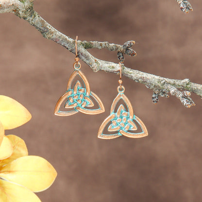 Bohemian Geometric Metal Earrings Creative Design for Women