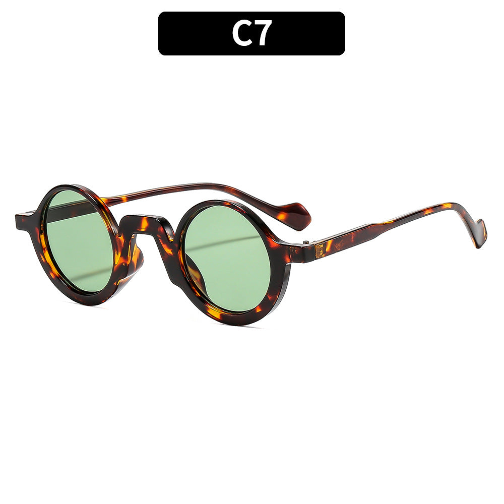 Retro Round Frame Sunglasses Stylish Women's Eyewear