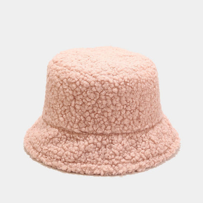 Solid Color Simple Lambswool Winter Buckrt Hats