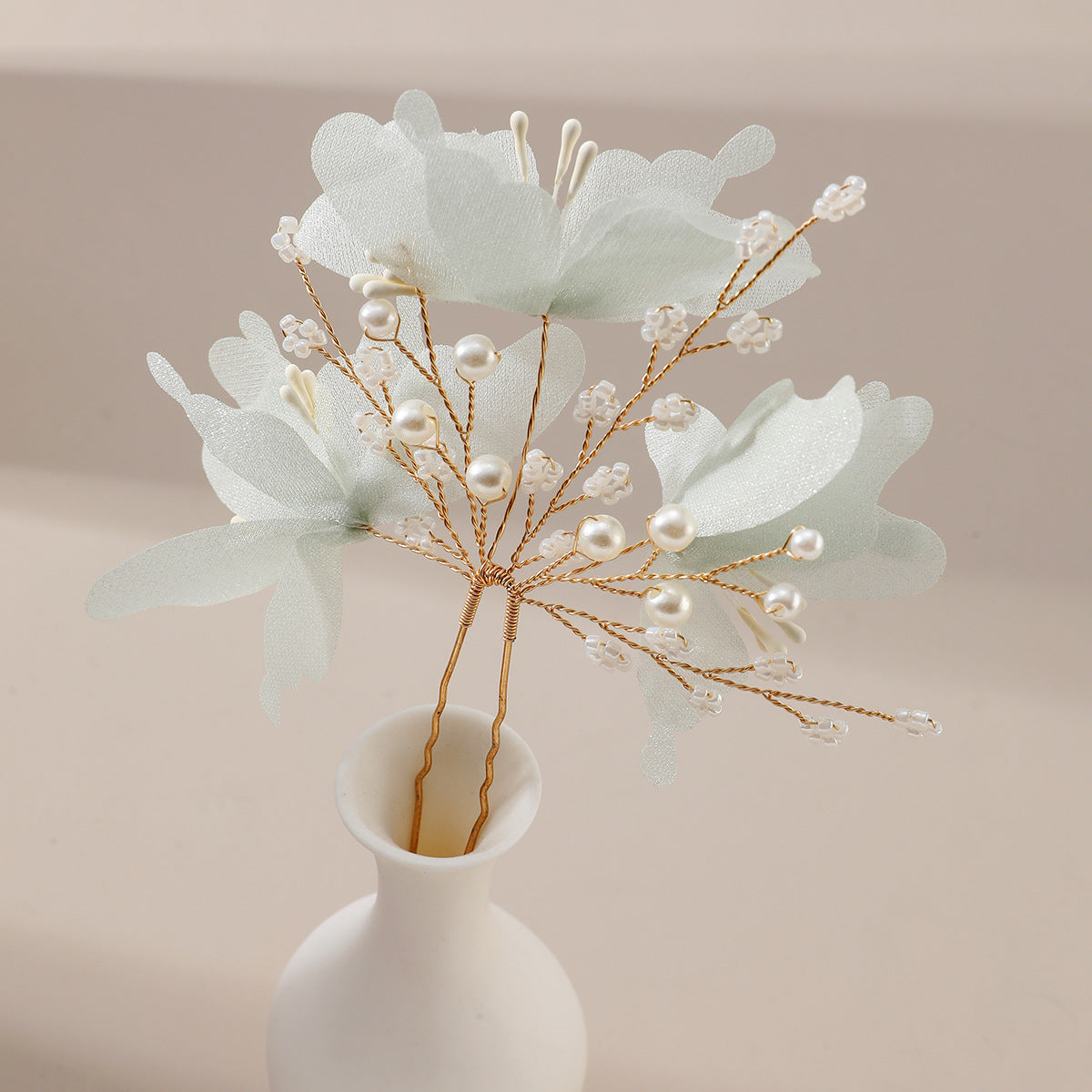 Bridal Wedding Hair Accessories Handcrafted Floral Hairpins