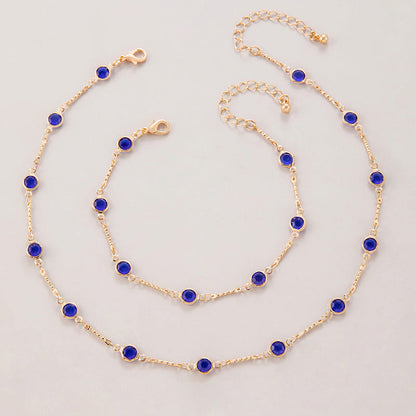 Trendy Green Cubic Zirconia Choker Necklace For Women