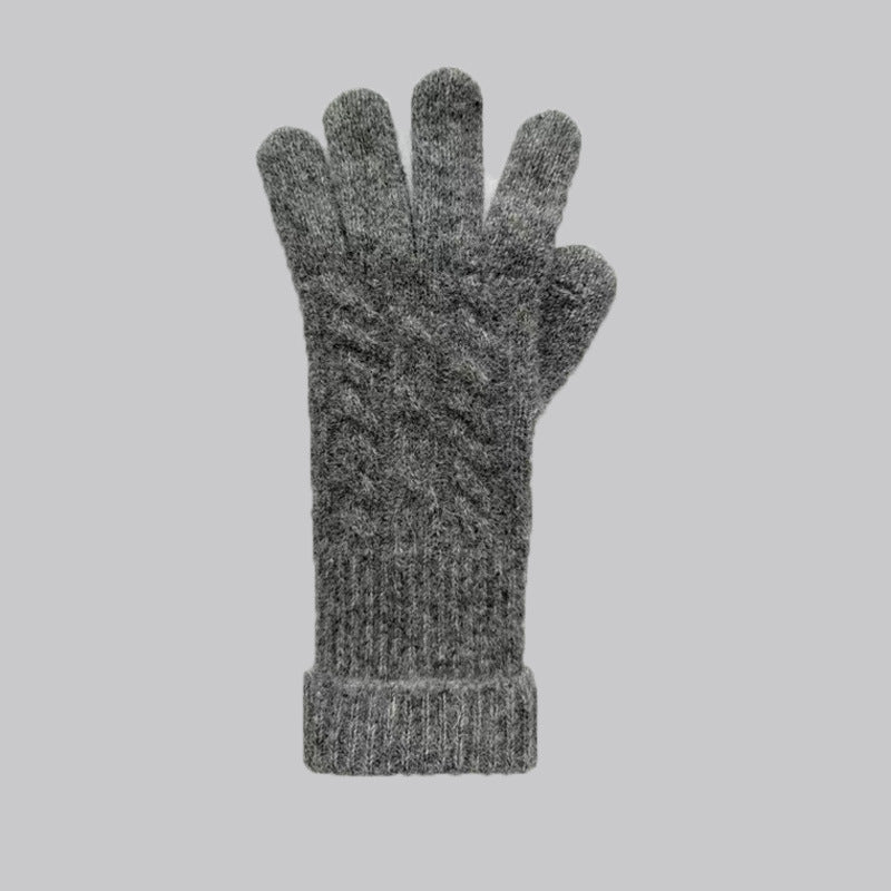 Chunky Knit Touchscreen Gloves Warm Winter Fashion