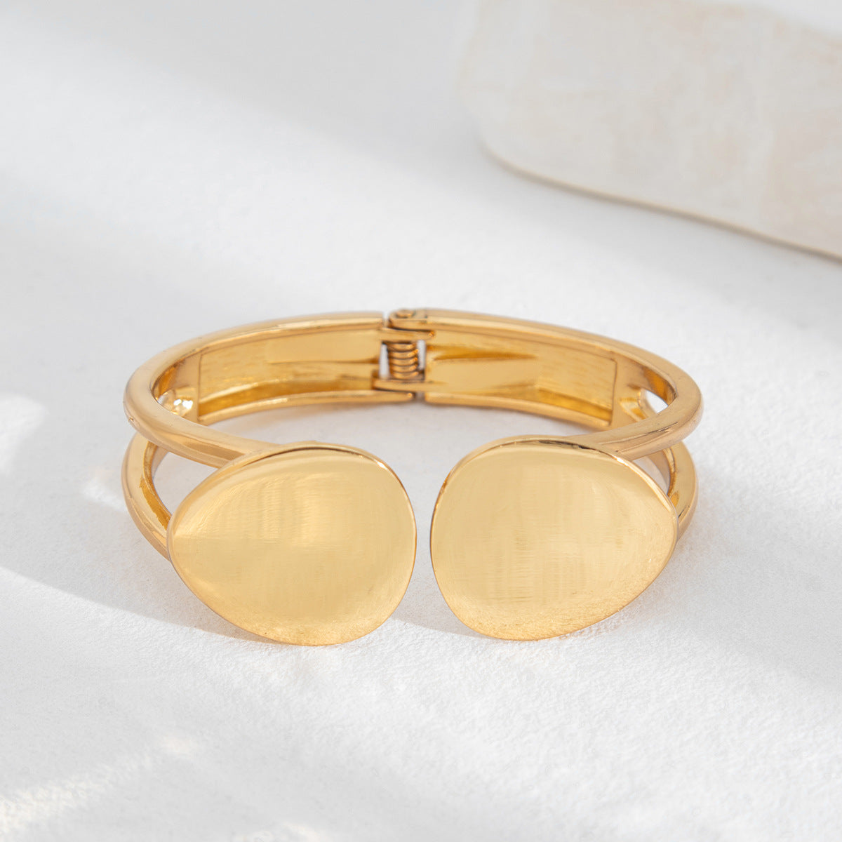 Double Layer Dainty Circle Bangle Bracelet Set