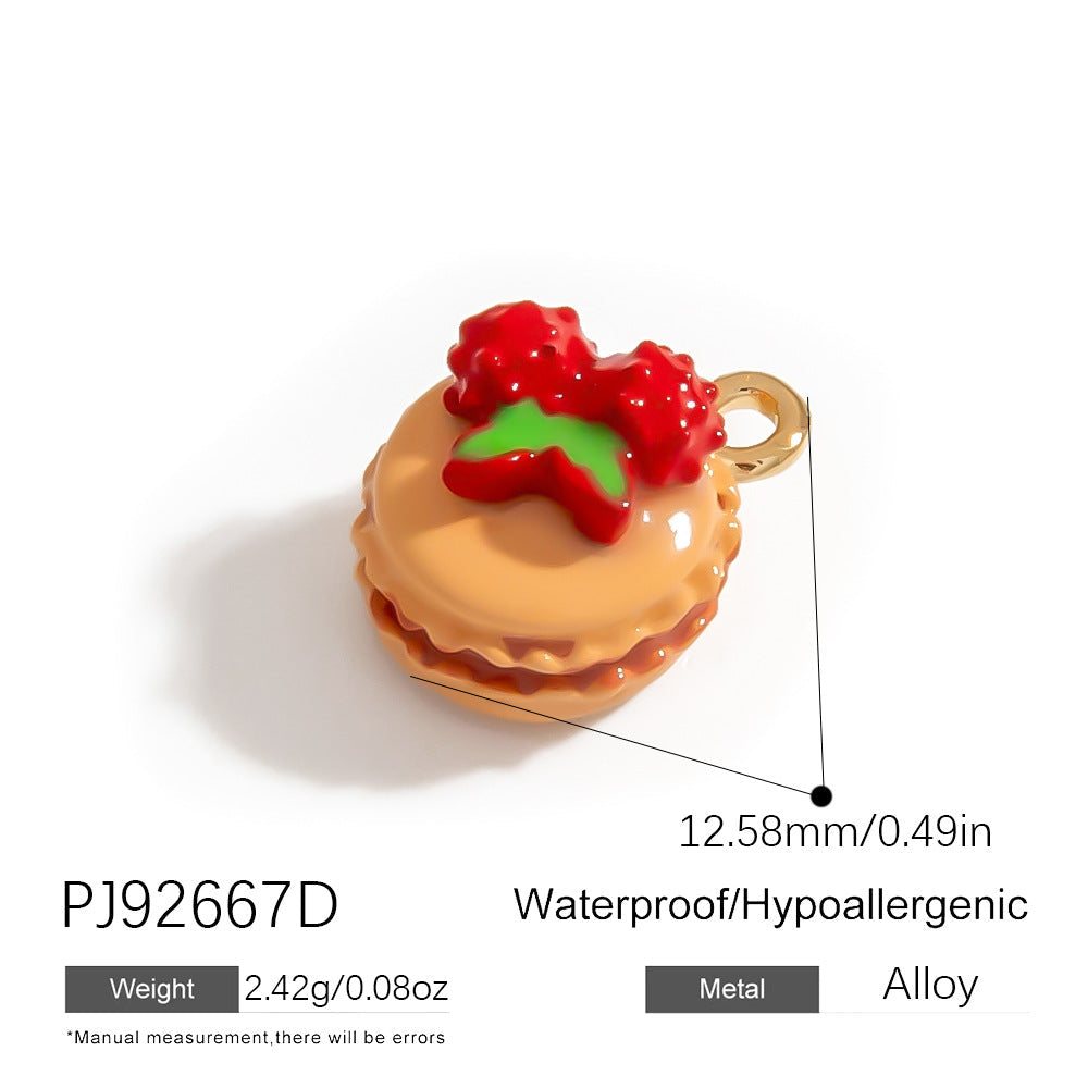Alloy DIY Cartoon Car Pendant Droplet Decor