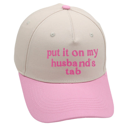 Color Block Letter Embroidered Baseball Caps