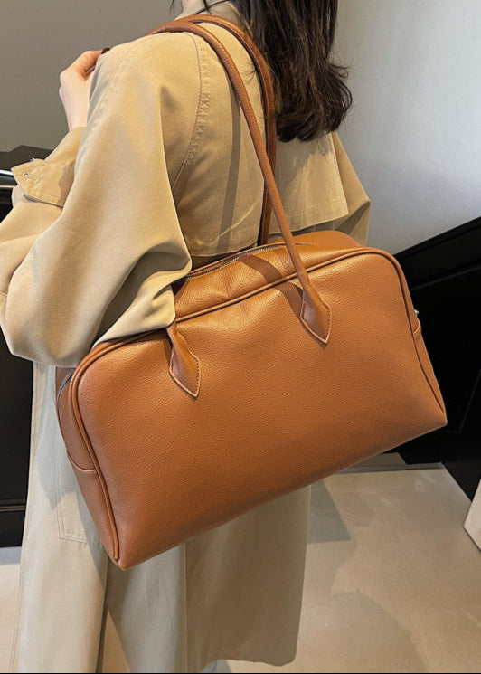 Structured Shoulder Bag Premium PU Leather
