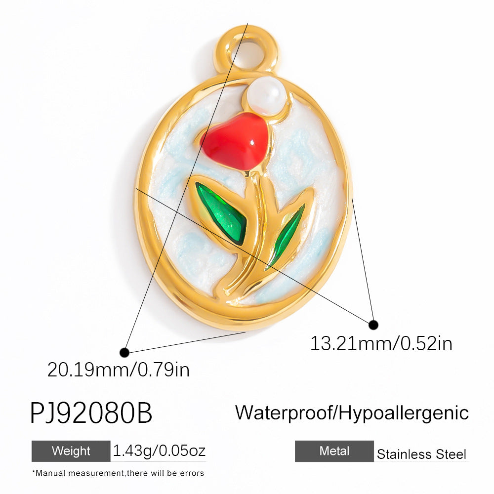Bohemian Style Stainless Steel Beach Pendant Necklace