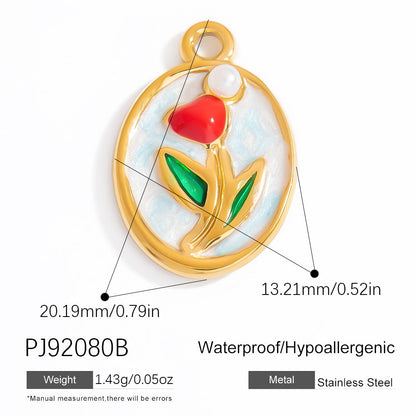 Bohemian Style Stainless Steel Beach Pendant Necklace