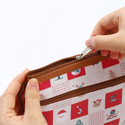 Simple Portable Christmas PU Storage Bag