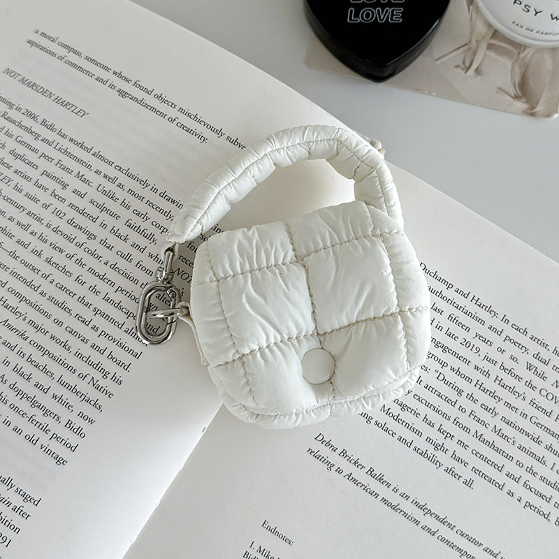 Mini Pleated Cloud Shape Earphone Case Portable Pouch