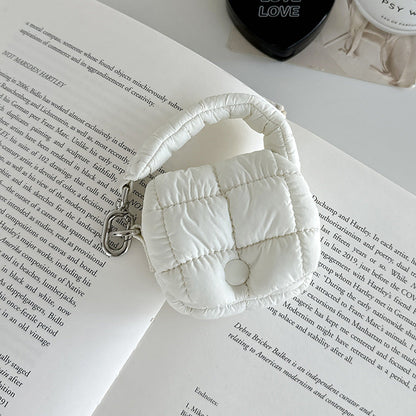 Mini Pleated Cloud Shape Earphone Case Portable Pouch