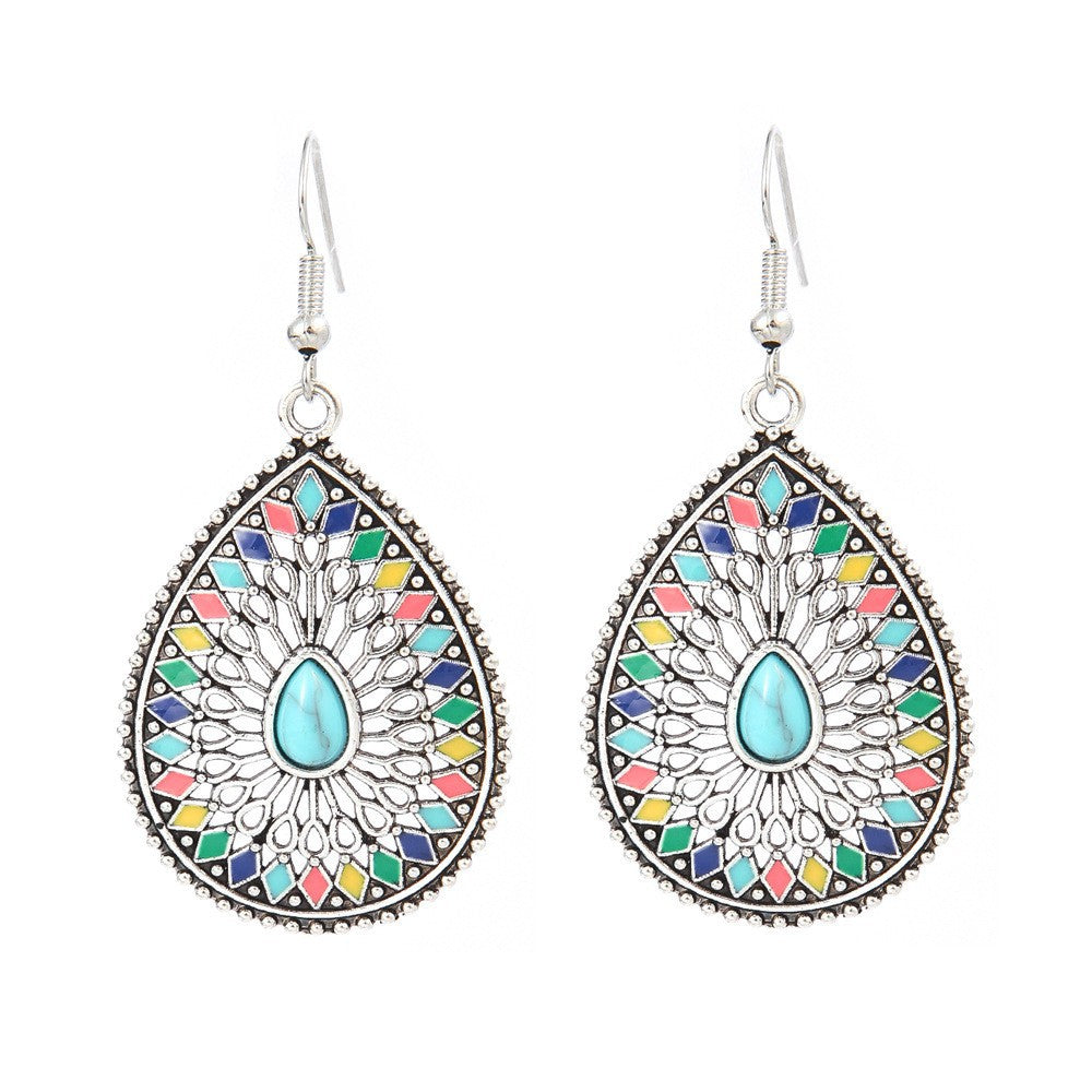 Trendy European & American Long Geometric Drop Earrings