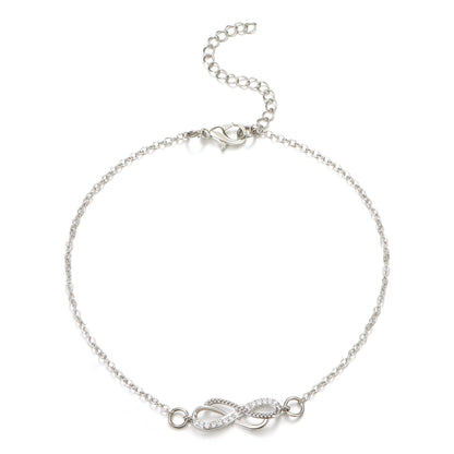 Vintage Zircon Delicate  Anklet