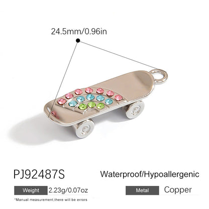 Stainless Steel DIY Sports Jewelry Accessories Keychain Pendant