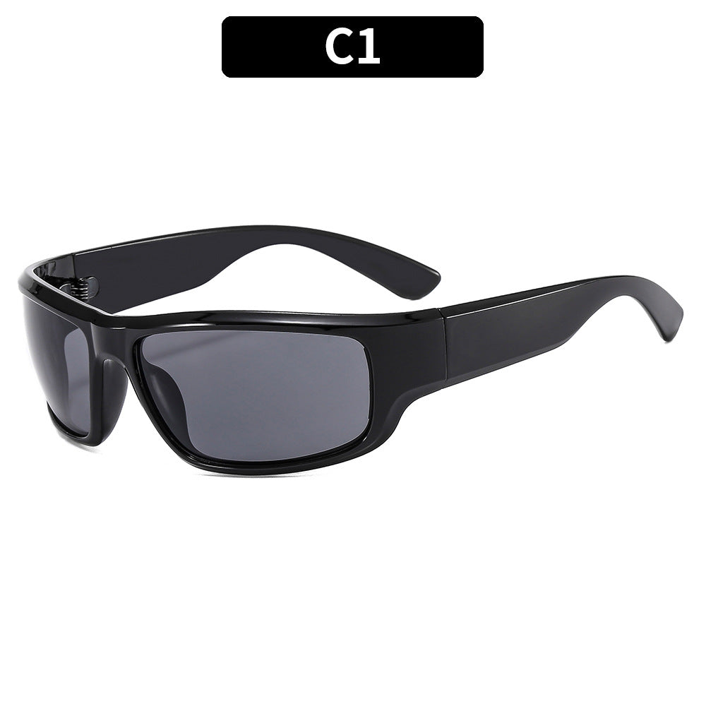 Y2K Stylish Oval Sunglasses Futuristic Fashion Shades