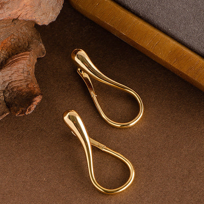 Fashionable Water Drop Earrings For Women In Gold And Silver