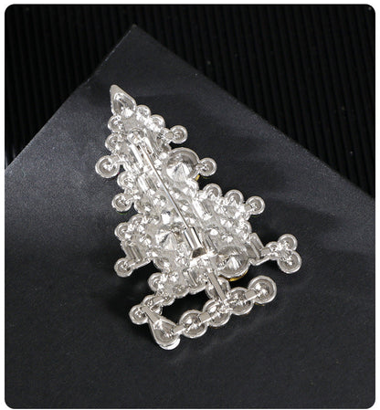 Fashion Rhinestone Christmas Tree Brooch