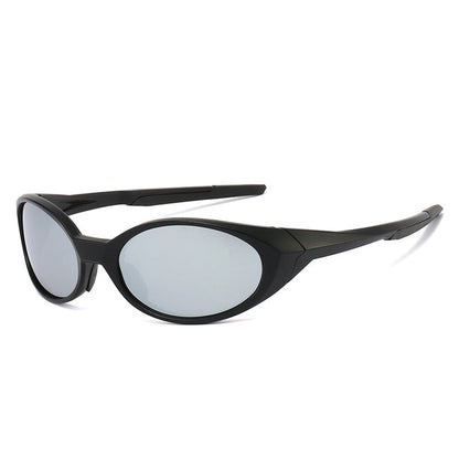 Oval Frame Polarized Sunglasses for Outdoor Sports