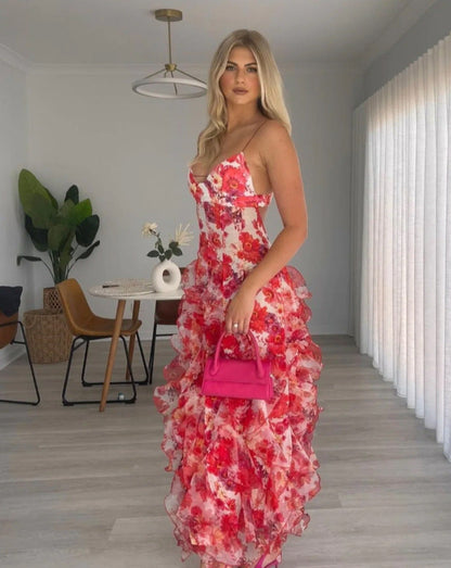 Fashionable Off-Shoulder Long Evening Dress With 3D Effect
