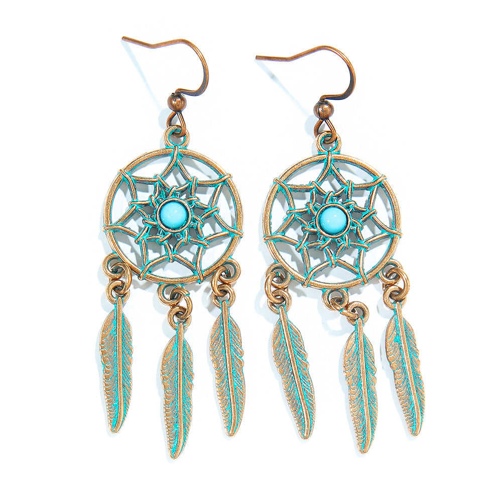 Bohemian Retro Tassel Earrings Vintage Style Travel Accessories