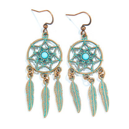 Bohemian Retro Tassel Earrings Vintage Style Travel Accessories
