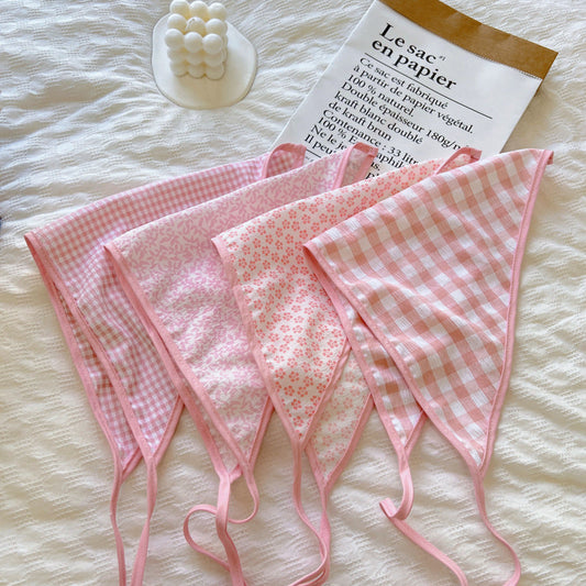 Pink Floral Fabric Headband