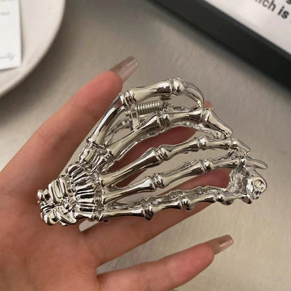 Gothic Skeleton Ghost Hand Halloween Hair Claw