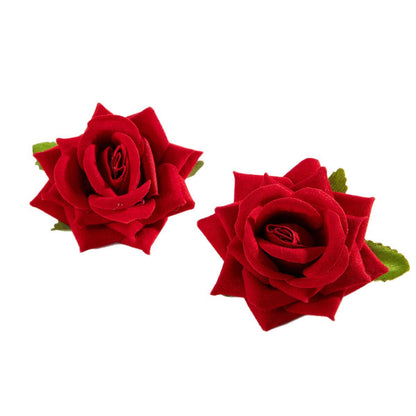 Colorful Floral Earrings With Sunflower And Rose Design