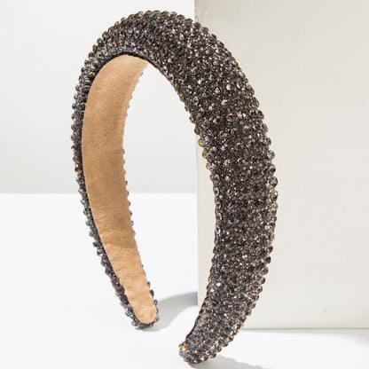 Sparkling Rhinestone Foam Headband for Women Glittering Party Accessory