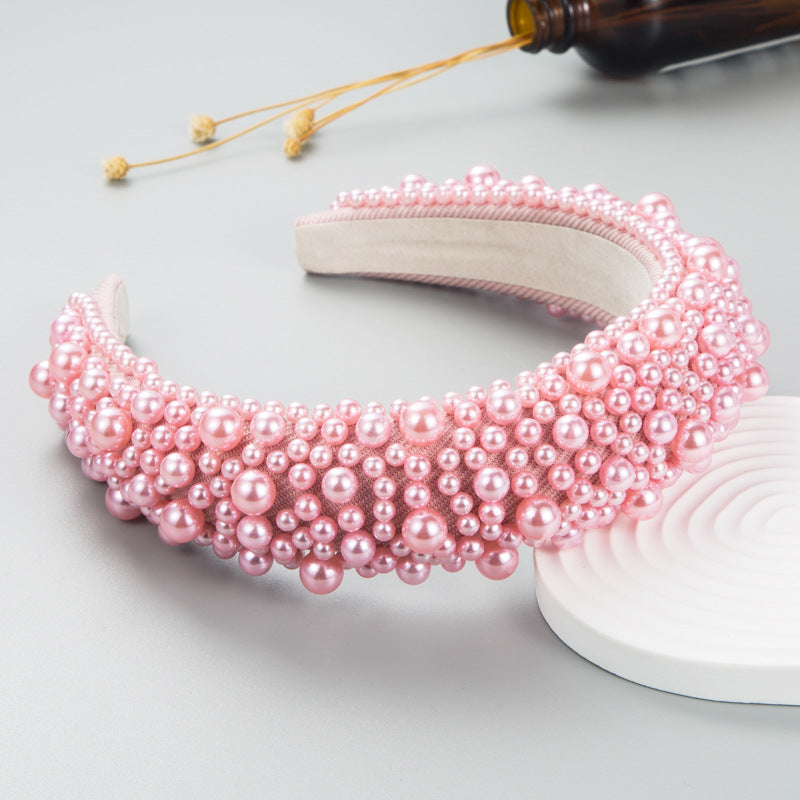 Baroque Pearl Headband Handmade Cute Hair Accessory