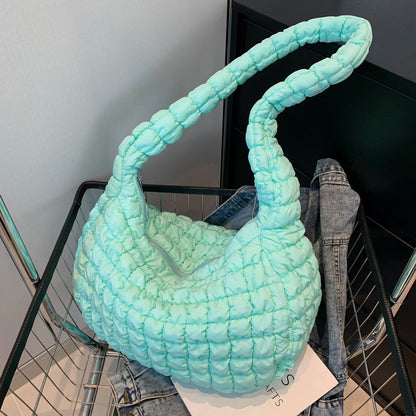 Chic Cloud Shoulder Bag Stylish Large Capacity Nylon Tote