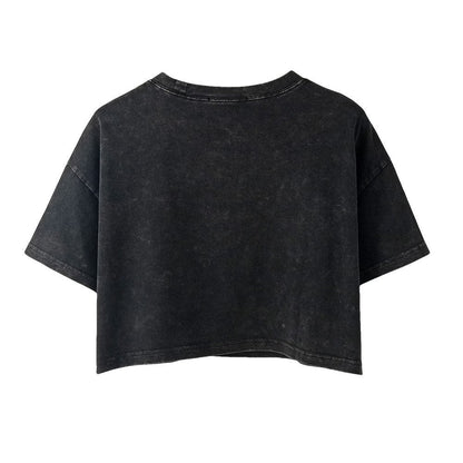 Vintage Distressed Printed Crew Neck T-Shirt