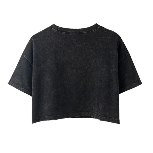 Vintage Distressed Printed Crew Neck T-Shirt