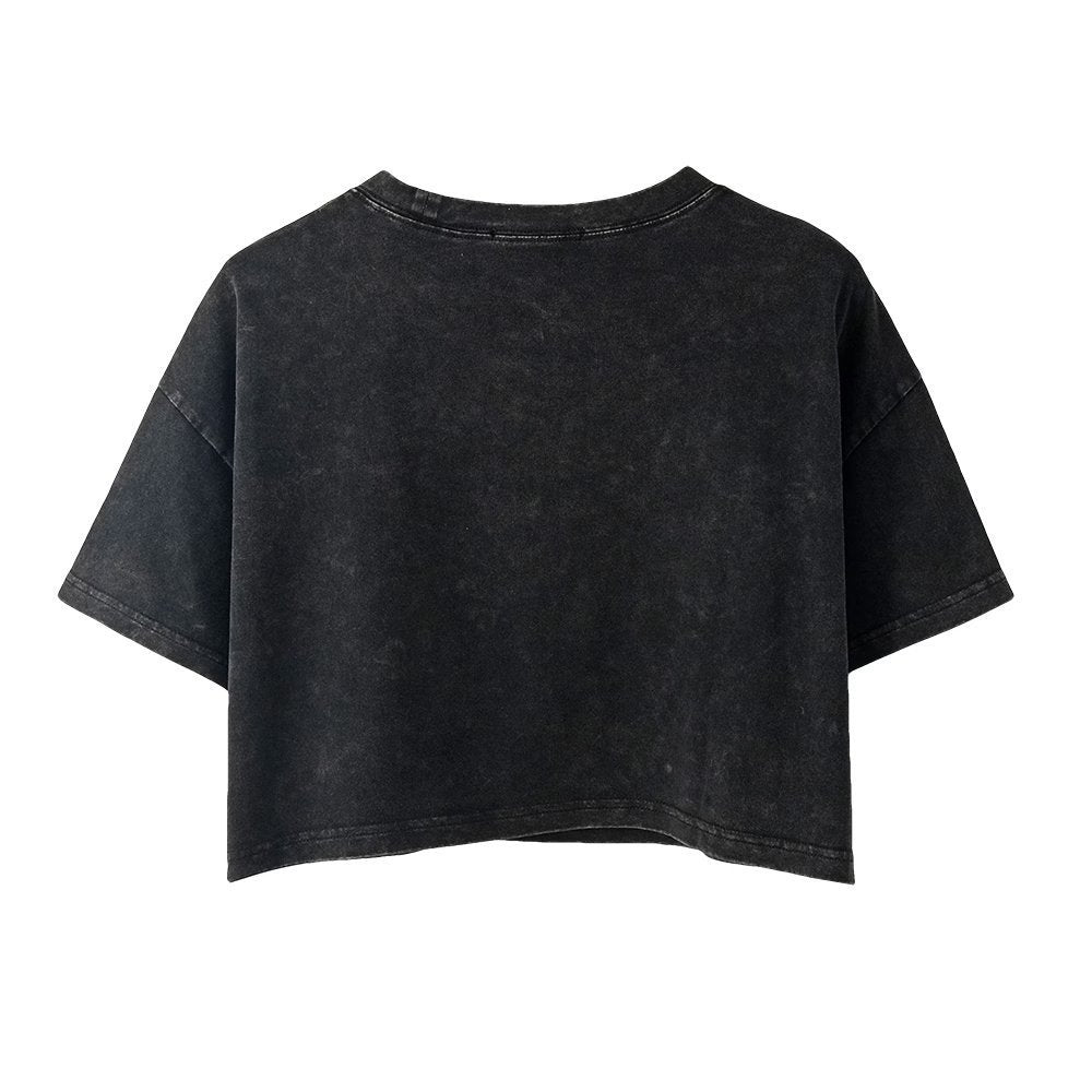 Vintage Distressed Printed Crew Neck T-Shirt