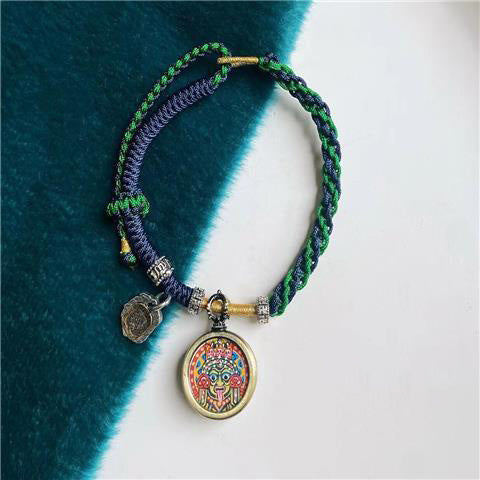 Tibetan Ethnic Zakiram Bracelet Hand-Woven Rope Bracelet