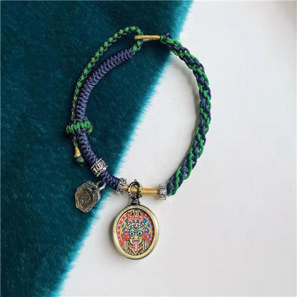 Tibetan Ethnic Zakiram Bracelet Hand-Woven Rope Bracelet