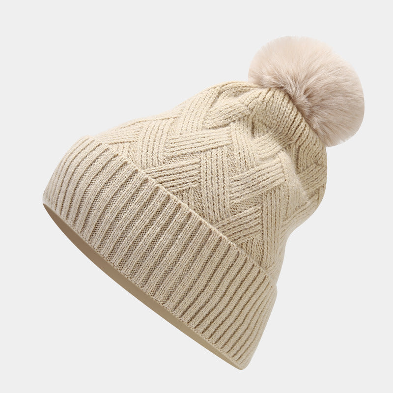 3PCS Solid Color Twist Hat & Scarf Sets