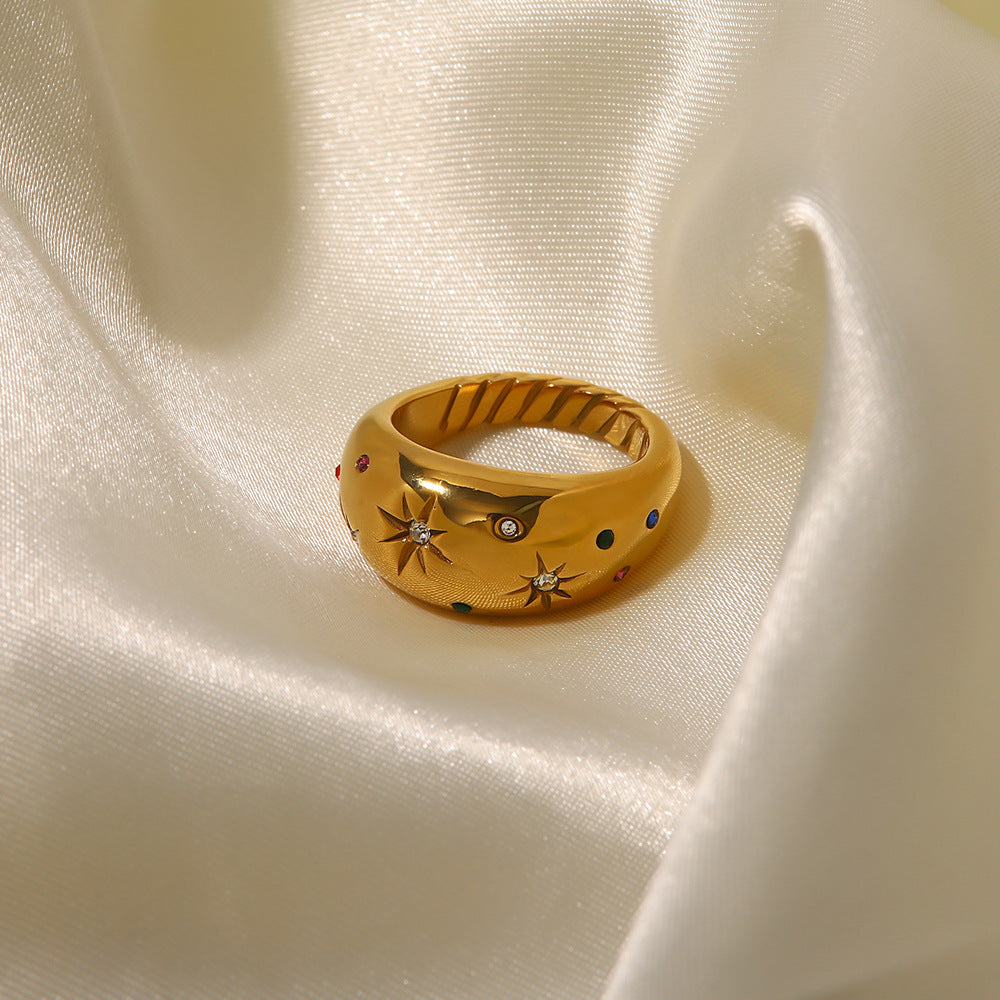 Vintage Star Diamond Ring