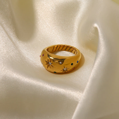 Vintage Star Diamond Ring