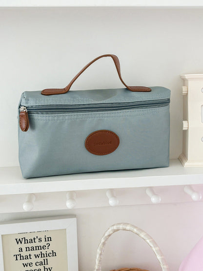 Trendy Nylon Makeup Bag Portable Cosmetic Organizer