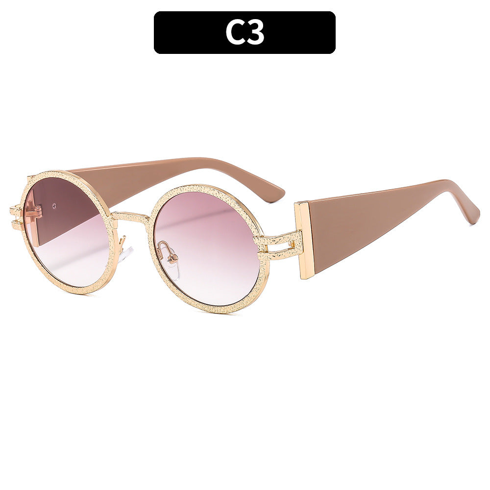 Trendy Oval Sunglasses With UV400 Protection