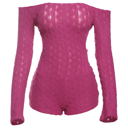 Trendy Off-Shoulder Long Sleeve Bodysuit