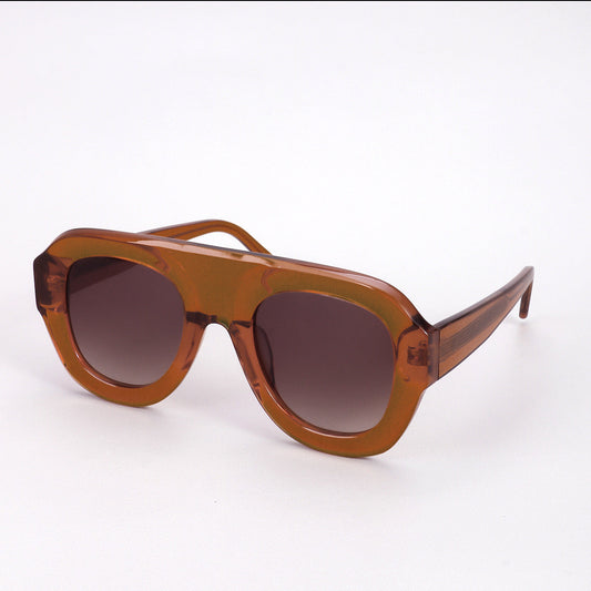 Retro Oversized Square Acetate Sunglasses