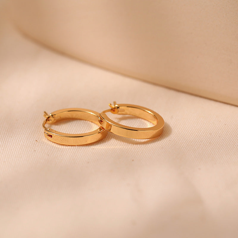Simple Cool Circle Endless Hoop Earrings