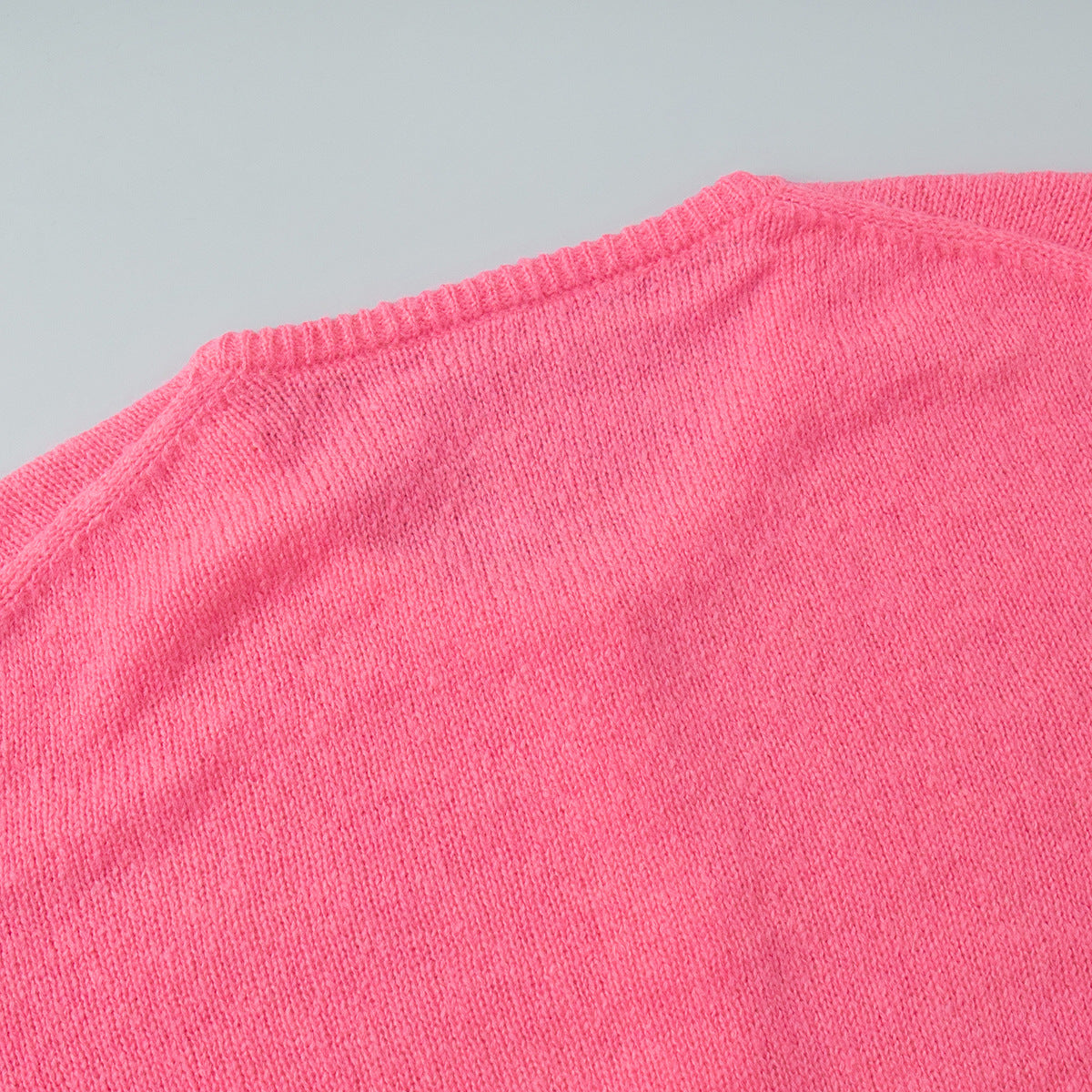 Minimalist Winter Solid Color Knit Cardigan