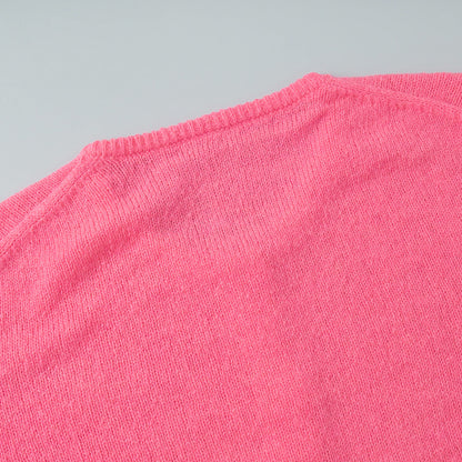 Minimalist Winter Solid Color Knit Cardigan
