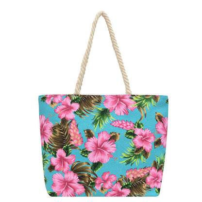 Fashionable Floral Canvas Tote Bag for Women