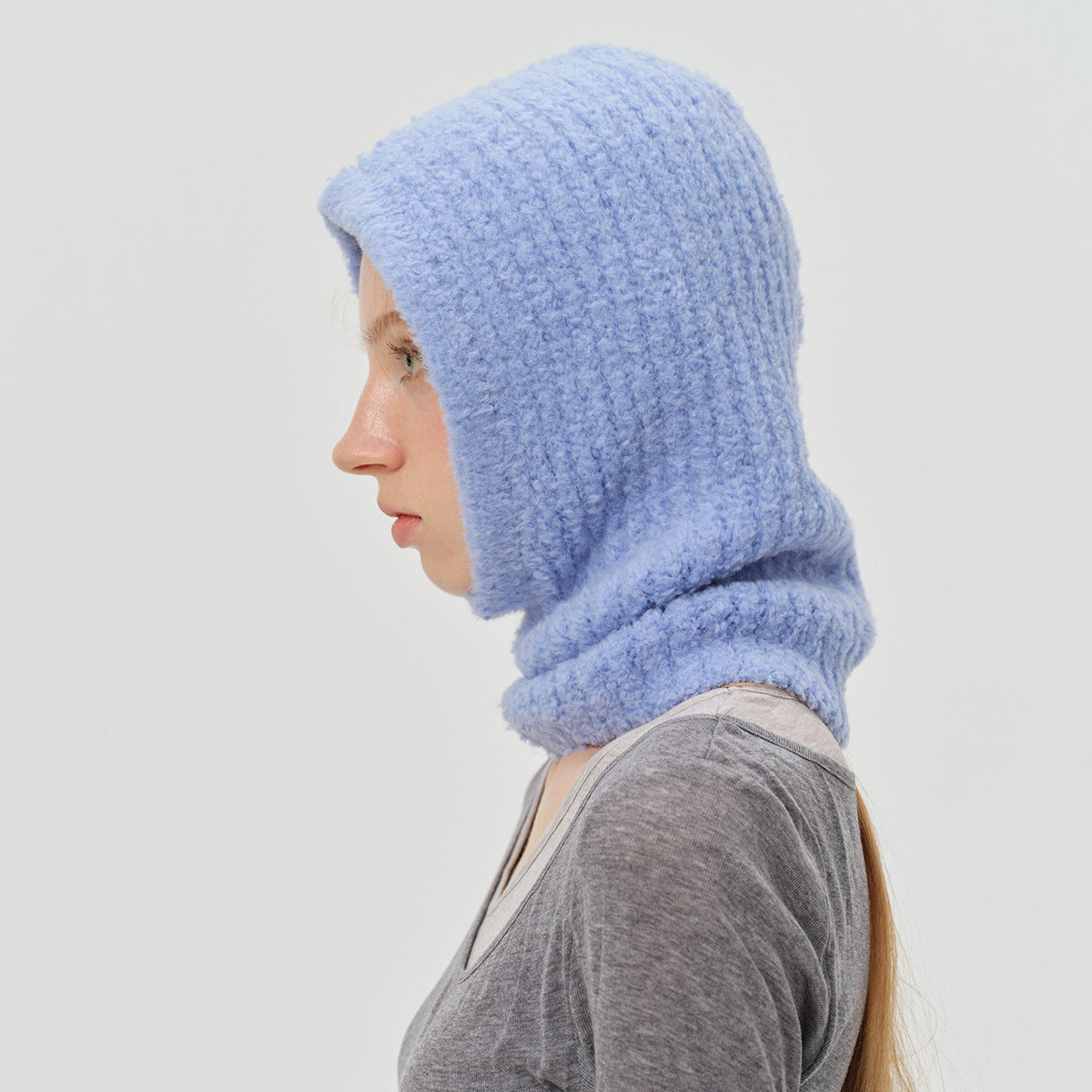Wool Blend Beret Knitted Hat Casual Winter Beanie